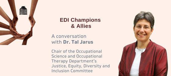 EDI champions and Allies Series: Dr. Tal Jarus