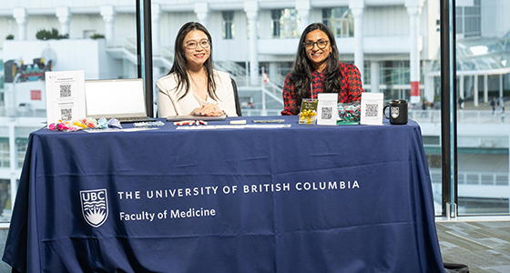 Research Network Manager, Dr. Neha Manjari Akella and Translational Research Manager, Dr. Alice Lau engaged with attendees during the symposium
